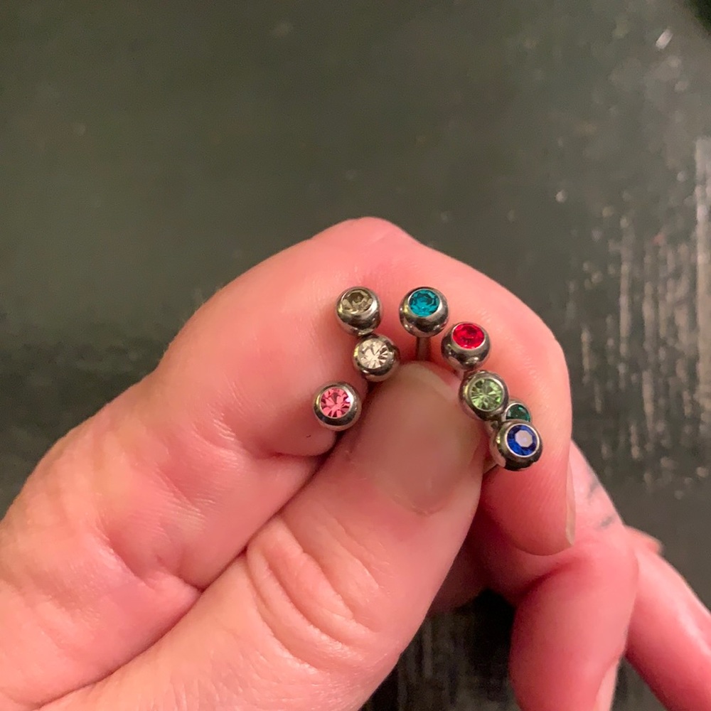 14g. 5/8” Diameter 316L Stainless Steel Tongue Barbell